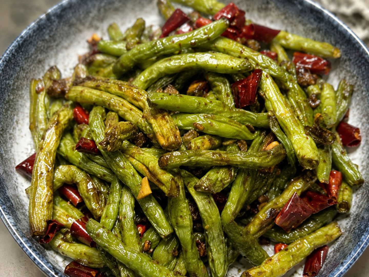 Sichuan Dry Fried Green Beans Recipe Sichuan Dry Fried Green Beans Recipe